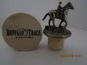 Blanton's bourbon bottle Horse & Jockey, letter "B" cork stopper + Buffalo Trace