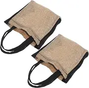 CONGARTENO 2pcs Jewelry Organizer Bags: Retro Block Design Fashionable for Travel And Storage Durable And Portable Handbag for Accessories