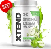 Scivation BCAA Powder, Branched Chain Amino Acids, Bcaas, Green Apple, 90 Servi
