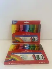 2 x Faber Castell 20 Connector Pens Textas - Child Safe Washable For School