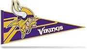 Rico Industries NFL Football Minnesota Vikings Soft Felt Pennant - EZ to Hang - Home Décor (Game Room, Man Cave, Bed Room)