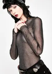 [Kiki Riki] Starlit Sass Sheer Top