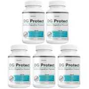 DG Protect - Healthy Digestive Function, Immune System Booster - 5 Bottles