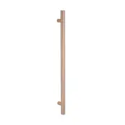 Radiant Vertical Single Heated Towel Bar 40mm X 950mm Gloss Champagne (Top or Botton Wiring) GCH-VTR-950