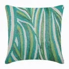Square Cushion Case Green 16"x16", Home Decor Silk Abstract - Cool Maldives
