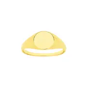 9ct Gold Round Signet Ring