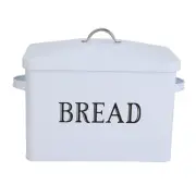Metal Bread Box With Handle Multifunction Excellent Sealed Iron Retro Bread US
