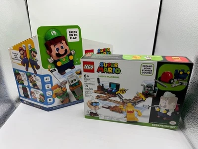 LEGO Super Mario Luigi Starter Course & Luigis Mansion Lab & Poltergust *New