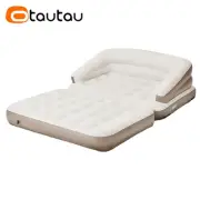 2-Seat Folding Inflatable Sofa Bed Portable Camping Mattress Chaise Lounge Recli