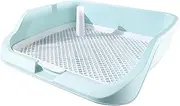 Generic Puppy Toilet Spots Potty Tray, Portable for Small and Medium Dogs, Indoor, Accessories Pet Urinal Raised Enclosure Dog Potty, Green