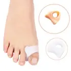 1Pair Silicone Gel Toe Spacer Separator Straightene Spreader Bunion Pain B`h WH2
