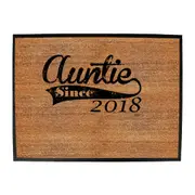 Auntie Since 2018 - Funny Novelty Doormat Man Cave Floor mat