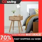 bedside tables 2 pcs brown solid pinewood compact nightstand 40x30x61 4742