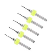1/8" Shank 1mm Tungsten Carbide CNC Precision Micro PCB Drill Bits 5-Pieces