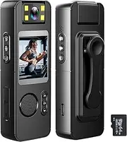 1080P Body Camera with o and Video Recording able Body Cam Camera Camcorder with 180° Rotatable Lens Fill Lights Back Clip 64GB TF Card for Law Enforcement Very Personal