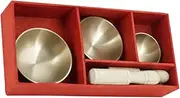 JOINPAYA 1 Set Singing Bowl Meditation Bowl with Stick for Yoga Practice Durable Material Creates Calming Atmosphere for Relaxation and Sleep