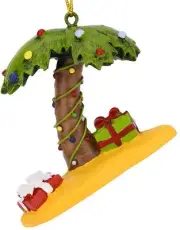 Tree Buddees Xmas Palm Tree Christmas Ornament Funny Xmas Winter Snow Santa