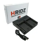 Hridz BLF19 Dual Charger for Panasonic DMW-BLF19 Battery G9 GH5s GH5 GH4 GH3