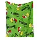 Christmas Grinchmas Monster Soft Blanket Bed Sofa Throw