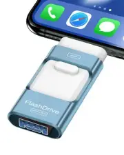 256GB Flash Drive for iPhone Photo StickThumb Drive USB Stick High Speed Tran...