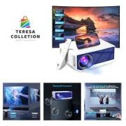 Projector with WiFi and Bluetooth, 16000Lumens Portable Mini Projector,Native...