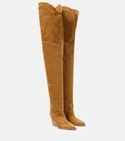 [Paris Texas] Paris Texas Holly Dakota suede over-the-knee boots AU 5 beige