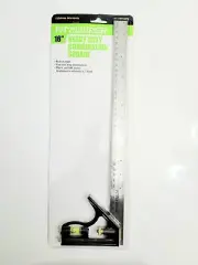 PITTSBURGH 16" HEAVY DUTY COMBINATION SQUARE BUILT-IN LEVEL MILLIMETER GRAD.