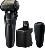 Panasonic 6 Blade 22D Flexible Head Wet/Dry Shaver with Beard Sensor Technology and Cleaning/Charging Station (ES-LS9A-K841)