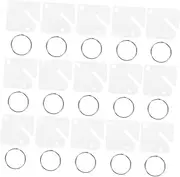 HYTROVE 60Sets Key Tags with Key Rings Blank Identify Tags for Key Labeling Resistant Keychain Labels for Organizing Keys for Home Office Rentals and More