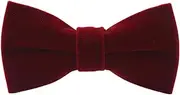 [canjoyn] Mens Velvet Bow Tie Solid Color Formal Tuxedo Banquet Bowtie Pre-Tied Bow Tie