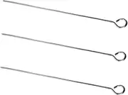 3Pcs Stainless Steel BBQ Skewers Hanging Grill Skewers for Barbecue Roasting Durable and Portable Kebab Cooking Tools for Outdoor Grilling Enthusiasts