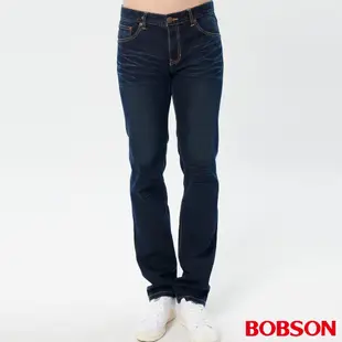 BOBSON 男款保暖低腰直筒褲