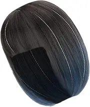 PAMINGONO Beautiful Women's Wig Set Short Hair Neat Bangs Periwig Gradient Haze Bob for