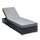 Gardeon Sun Lounge Wicker Lounger Outdoor Furniture Day Bed Adjustable Rattan