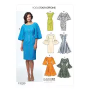 Vogue Patterns Misses' Princess Seam Dresses 14-16-18-20-22" Green