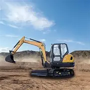 Hydraulic Micro Digger Hammer Mini Excavator, Mobile Wheeled Excavator – Lightweight Hydraulic Excavator for Efficient Landscaping, Construction & Farm Projects