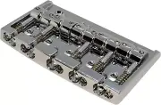 404SJ-5 5-String Bass Bridge W/Steel Saddles - Chrome