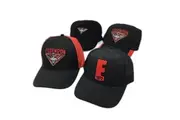 AFL 4 Pack Essendon Bomber Supporter Red Black Logo Football Adult Caps OSFM
