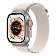 Apple Watch Ultra 49mm Titanium Case GPS + Cellular w/ Starlight Alpine Loop ...