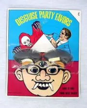 1960's Vintage Halloween Disguise Eyelashes Nick Fury ?