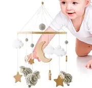 Baby Mobile for Cot | Baby Bed Mobile Decoration Room Decoration | Music Mobile with Portable Suspension for and Girls Decoration on Pram and Cradle 0-3 Years