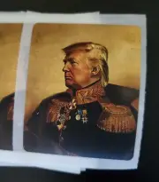 General Emperor Donald Trump Funny Political Sticker Napoleon Bonaparte Parody