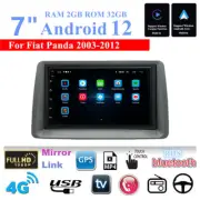 7" Stereo Radio GPS Head Unit For 2003-2012 Fiat Panda with Carplay Android Auto