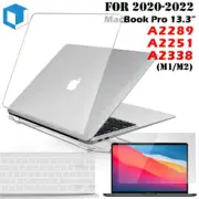 Macbook Pro 13.3" A2289 A2251 A2338 Clear Crystal Hard Case Shell Keyboard Cover