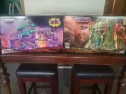 Mega Construx Motu Castle Grey Skull and Snake Mountain.