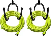 2 Pack Hose Hanger,Metal Hose Holder Wall Mount, Hook for Garden Hose/Expandable Hose/Hose Reel/Water Hose/Pocket Hose/Flexable Hose/Magic Hose- Chain-Link Fence or Wall Mount