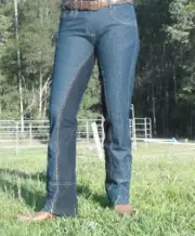 Jodhpurs bootcut riding Pants Denim Jeans Westernstyle stretch sticky bum 8 - 26