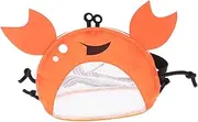 [Parliky] Adorable Crab Shape Beach Mesh Bag Shell Bags Toys Boys and Girls Double End Bag Seashell Bag