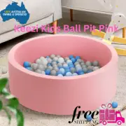 Keezi Kids Ball Pit 90x30cm Baby Soft Foam Play Toys Children Pink 200 balls