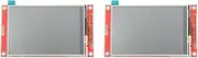 Binxind 2X 3.5 Inch TFT LCD Display Screen SPI Serial LCD Module 480X320 TFT Module Driver IC ILI9488 Support Capacitive Touch